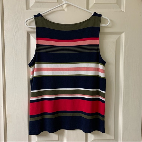 🌷3 for$25🌷Ann Taylor Factory, US S (Fits Up To US M), Navy Stripe Tank Top - Picture 4 of 7